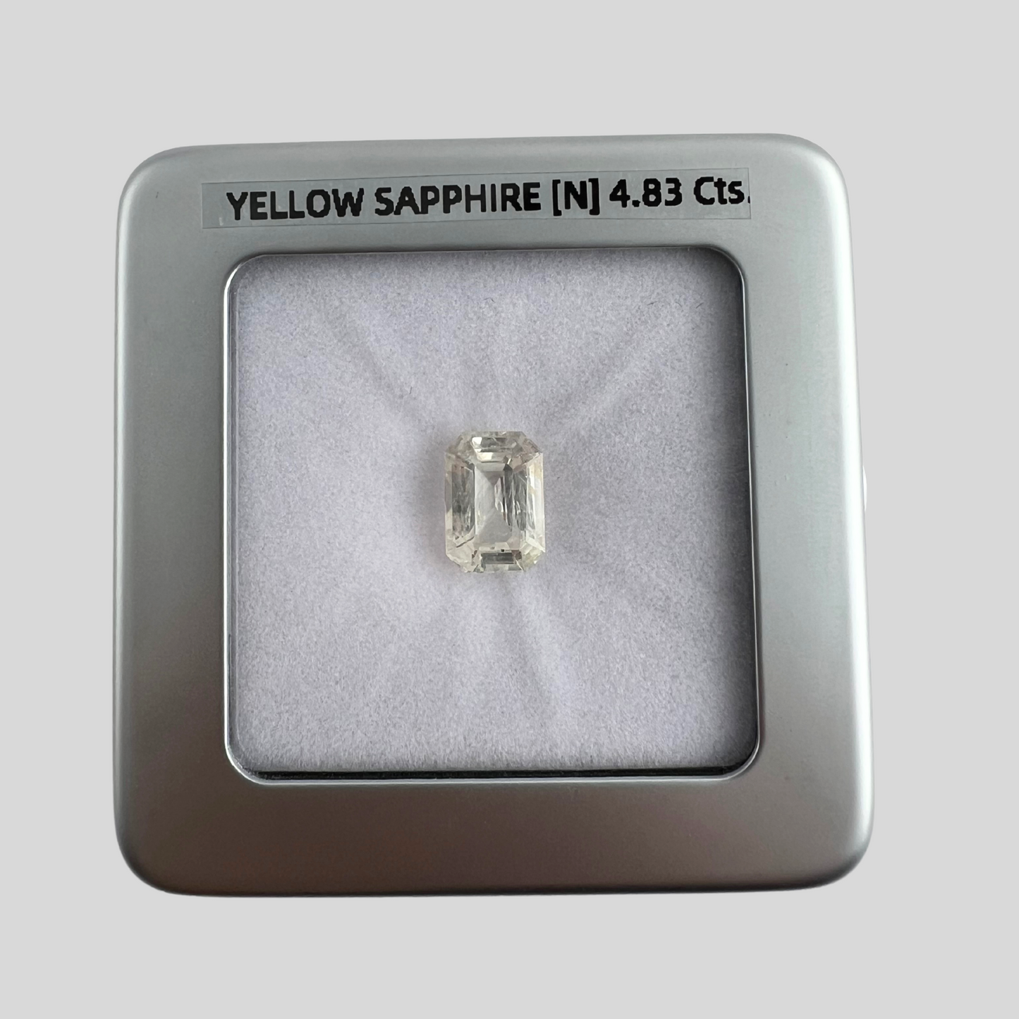 Yellow Sapphire Un-Heat - Octagon 10.41x7.37MM - 4.83 Cts.
