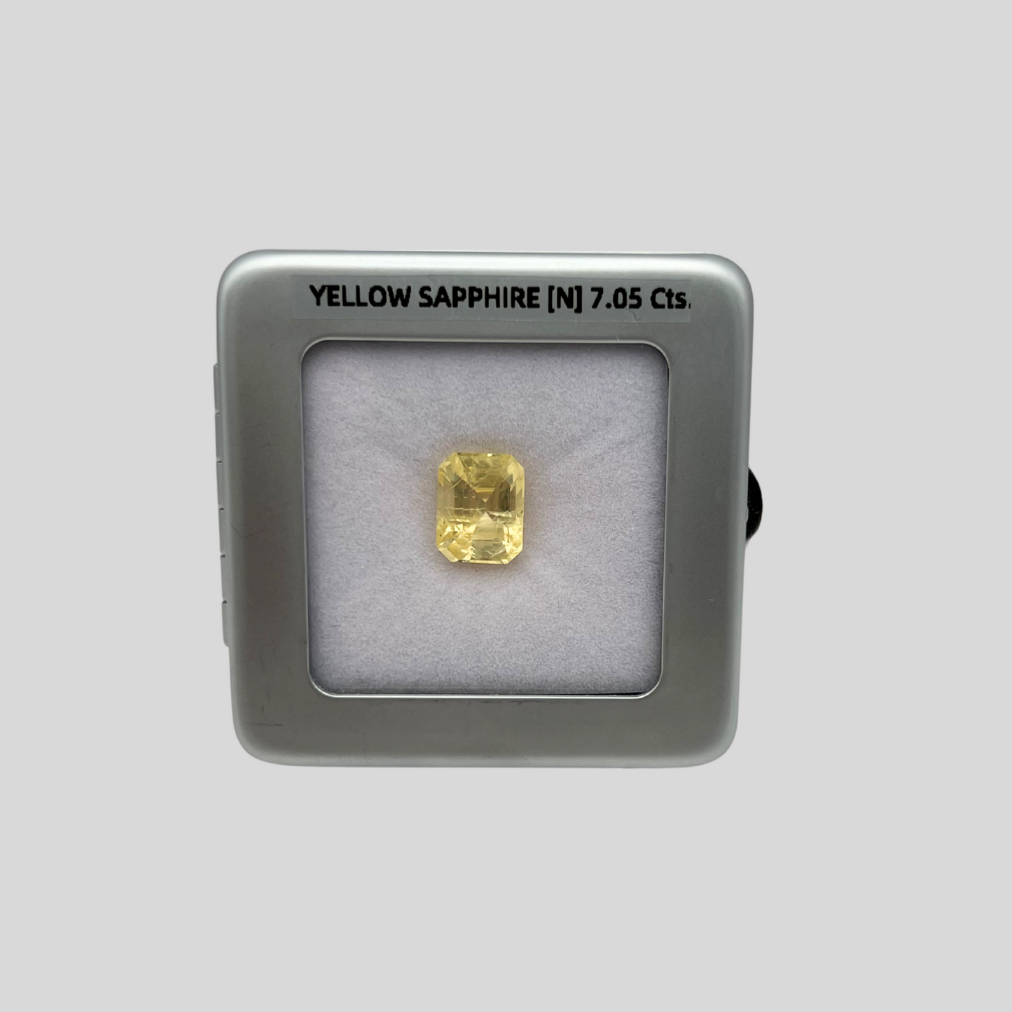 Yellow Sapphire Un-Heat - Octagon 11.84x9.27MM - 7.05 Cts.