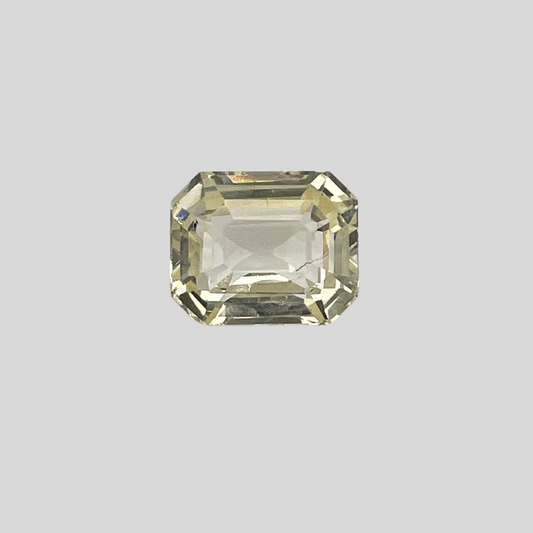 Yellow Sapphire Un-Heat - Octagon 10.49x8.67MM - 5.60 Cts.