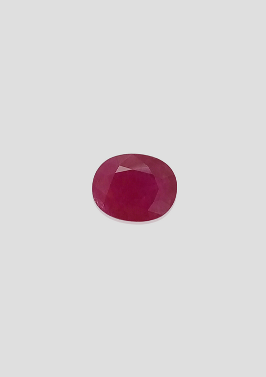 Ruby - Oval 12.87x10.28 MM - 7.34 Cts.