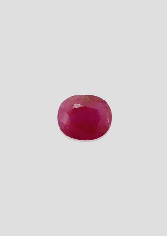 Ruby Un-Heat - Oval 14.68x12.32MM - 8.17 Cts.