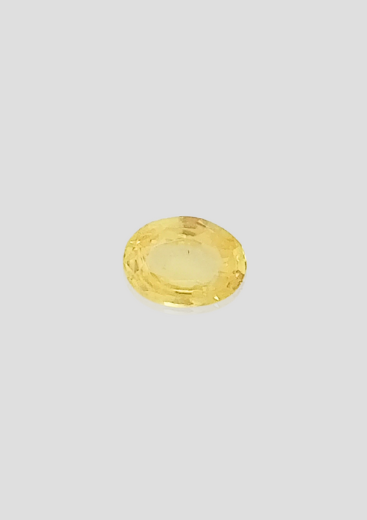 Yellow Sapphire Un-Heat - Oval 11.13x7.48MM - 4.49 Cts.