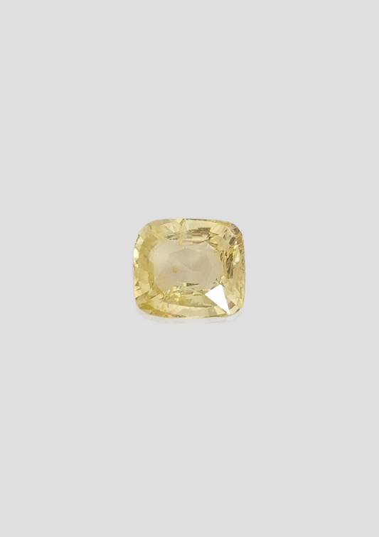 Yellow Sapphire Un-Heat - Cushion 10.07x9.06MM - 5.16 Cts.