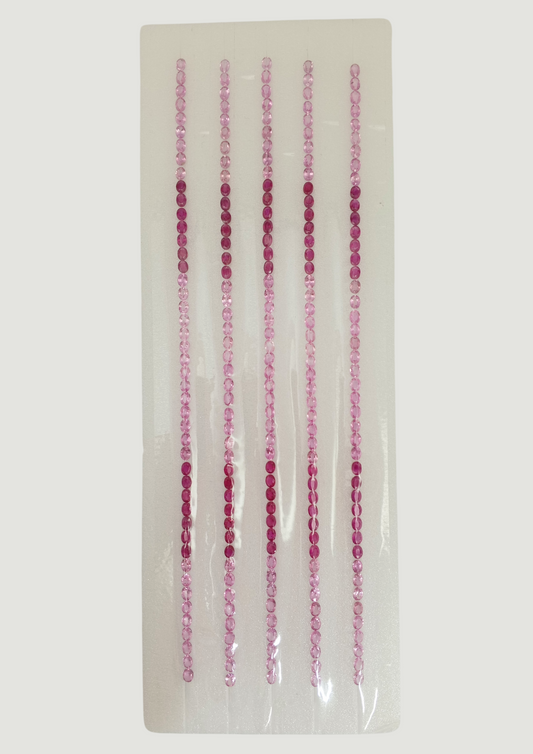 Pink Sapphire Shaded - Oval 4x3MM