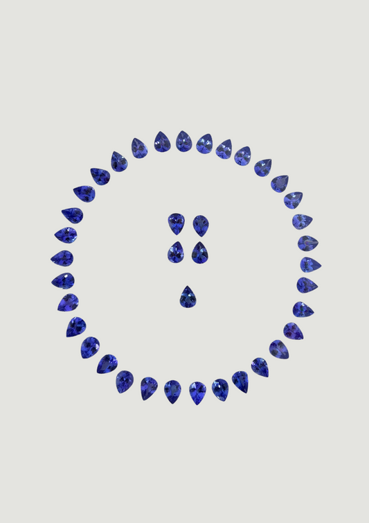 Tanzanite - Pear 8x6MM LAYOUT