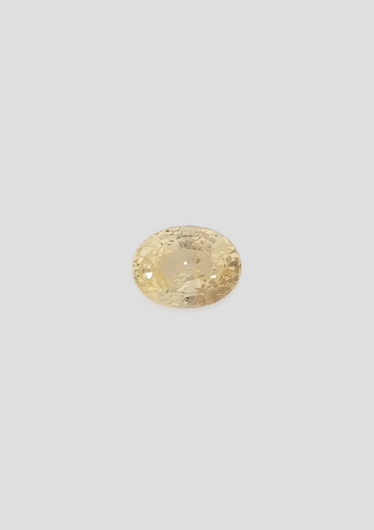 Yellow Sapphire Un-Heat - Oval 8.81x6.79MM - 2.75 Cts.
