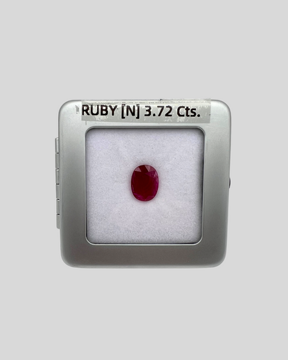 Ruby Un-Heat - Oval 11.94x9.06MM - 3.72 Cts.