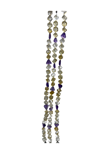 Amethyst & Citrine Fancy Beads