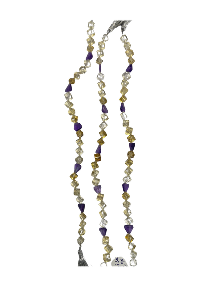 Amethyst & Citrine Fancy Beads