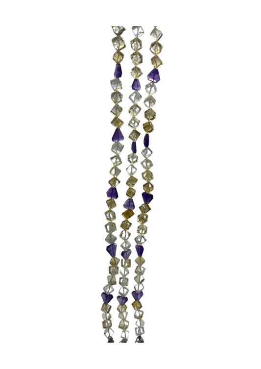 Amethyst & Citrine Fancy Beads