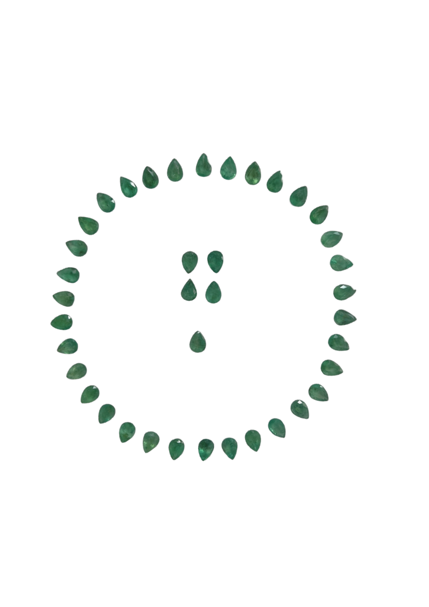 Emerald - Pear 7x5MM LAYOUT