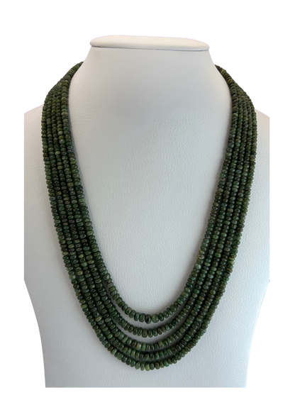 Emerald - Plain Beads Necklace