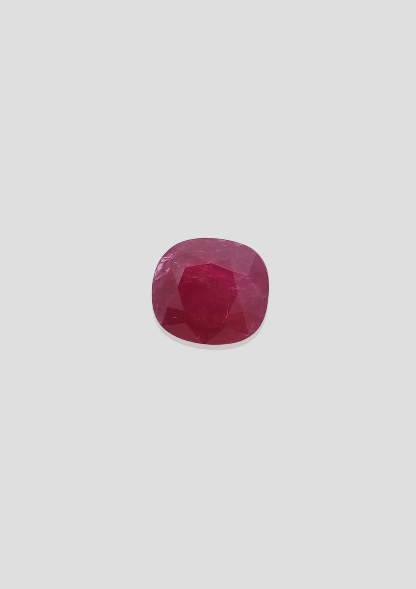 Ruby - Cushion 10.28x9.29MM - 4.80 Cts.