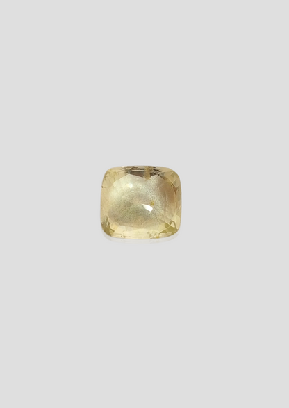 Yellow Sapphire - Cushion 10.07x9.06MM - 5.16 Cts.