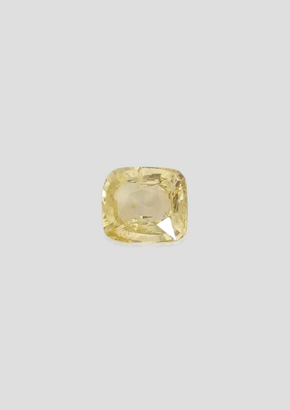 Yellow Sapphire - Cushion 10.07x9.06MM - 5.16 Cts.