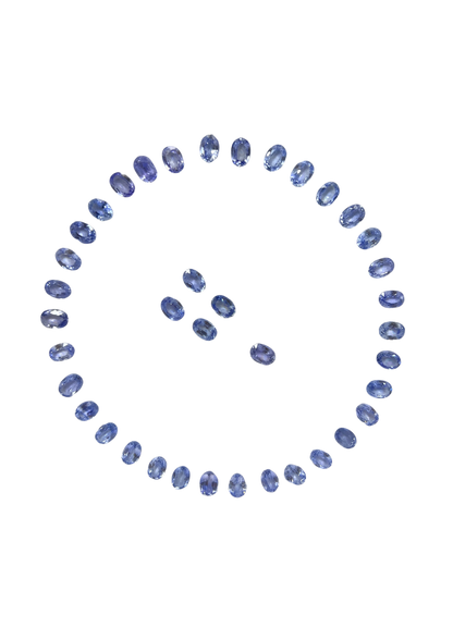 Blue Sapphire (LIGHT) - Oval 7x5MM LAYOUT