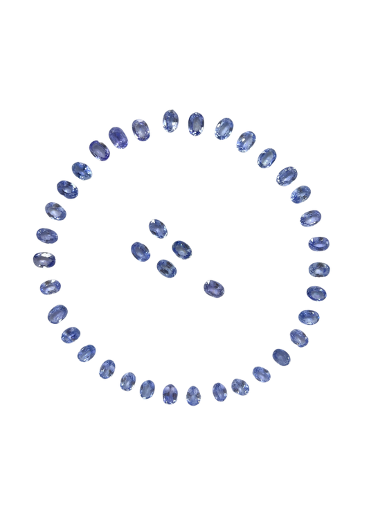 Blue Sapphire (LIGHT) - Oval 7x5MM LAYOUT