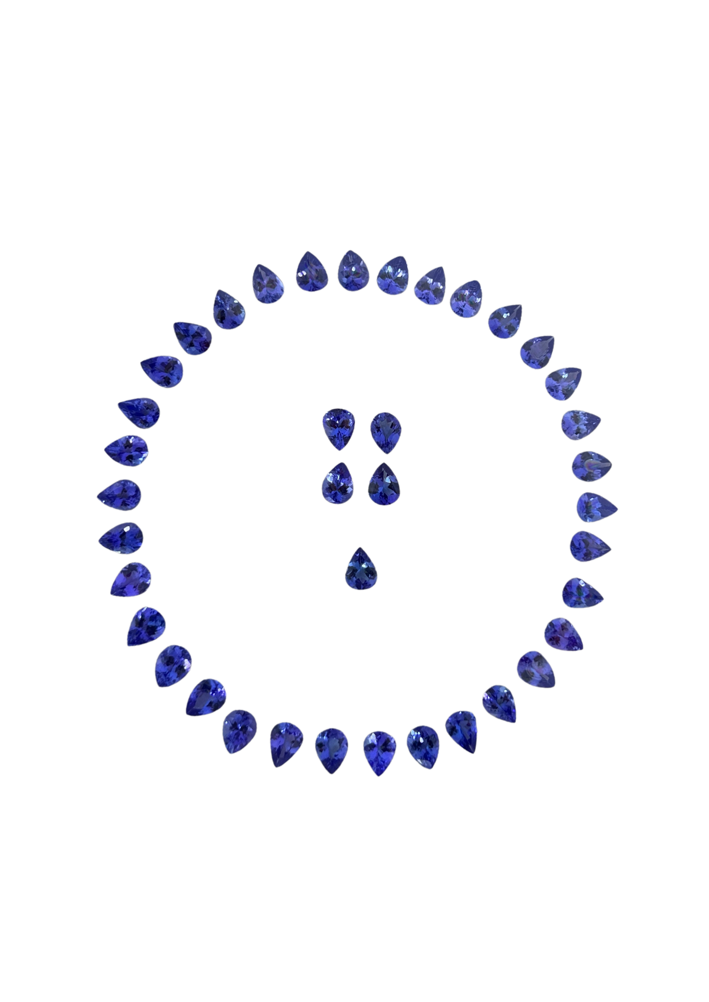 Tanzanite - Pear 8x6MM LAYOUT