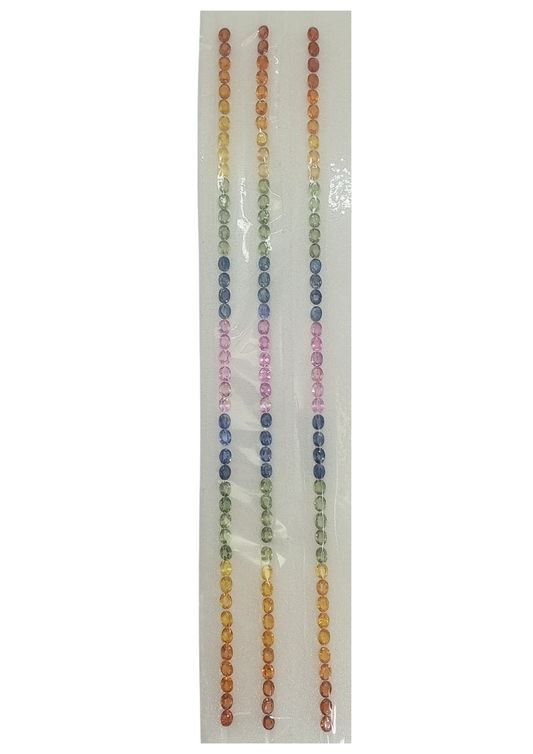 Multi Sapphire - Oval 4x3MM