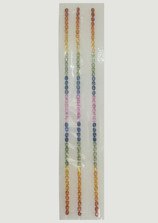 Multi Sapphire - Oval 4x3MM