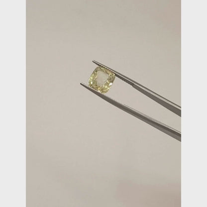 Yellow Sapphire - Cushion 10.07x9.06MM - 5.16 Cts.