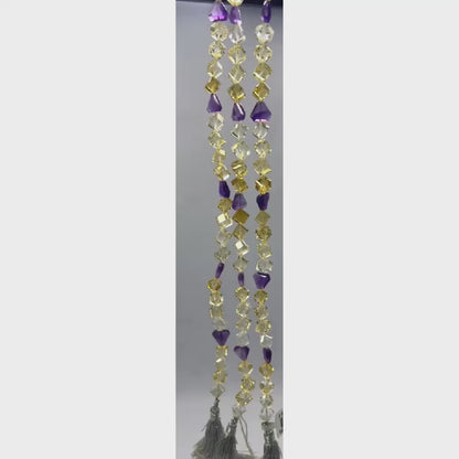 Amethyst & Citrine Fancy Beads